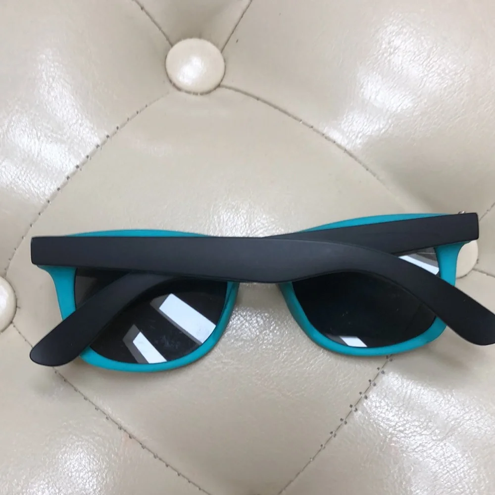 H&M sunglasses, black with turquoise edges